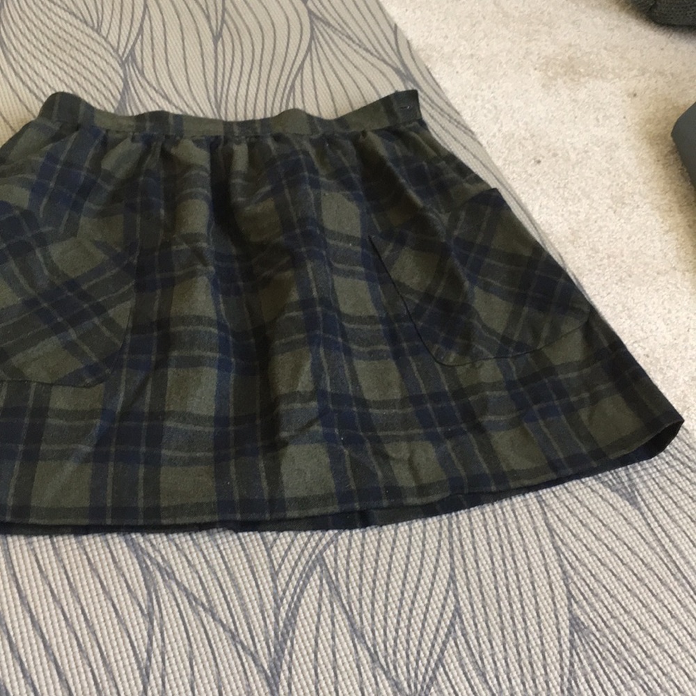 Wool Platted Skirt
